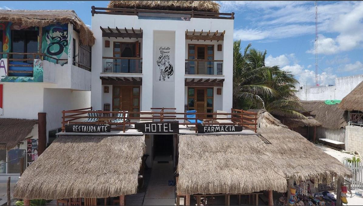 Hotel El Caballo Blanco Mahahual Exterior photo